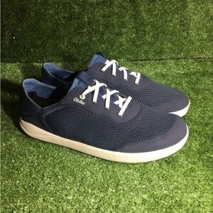 Olukai Moku Pae Slip On Boat Shoe- Men’s (Navy-White)